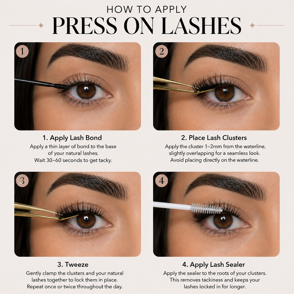 PRE GLUED CLUSTER LASHES 10-14mm
